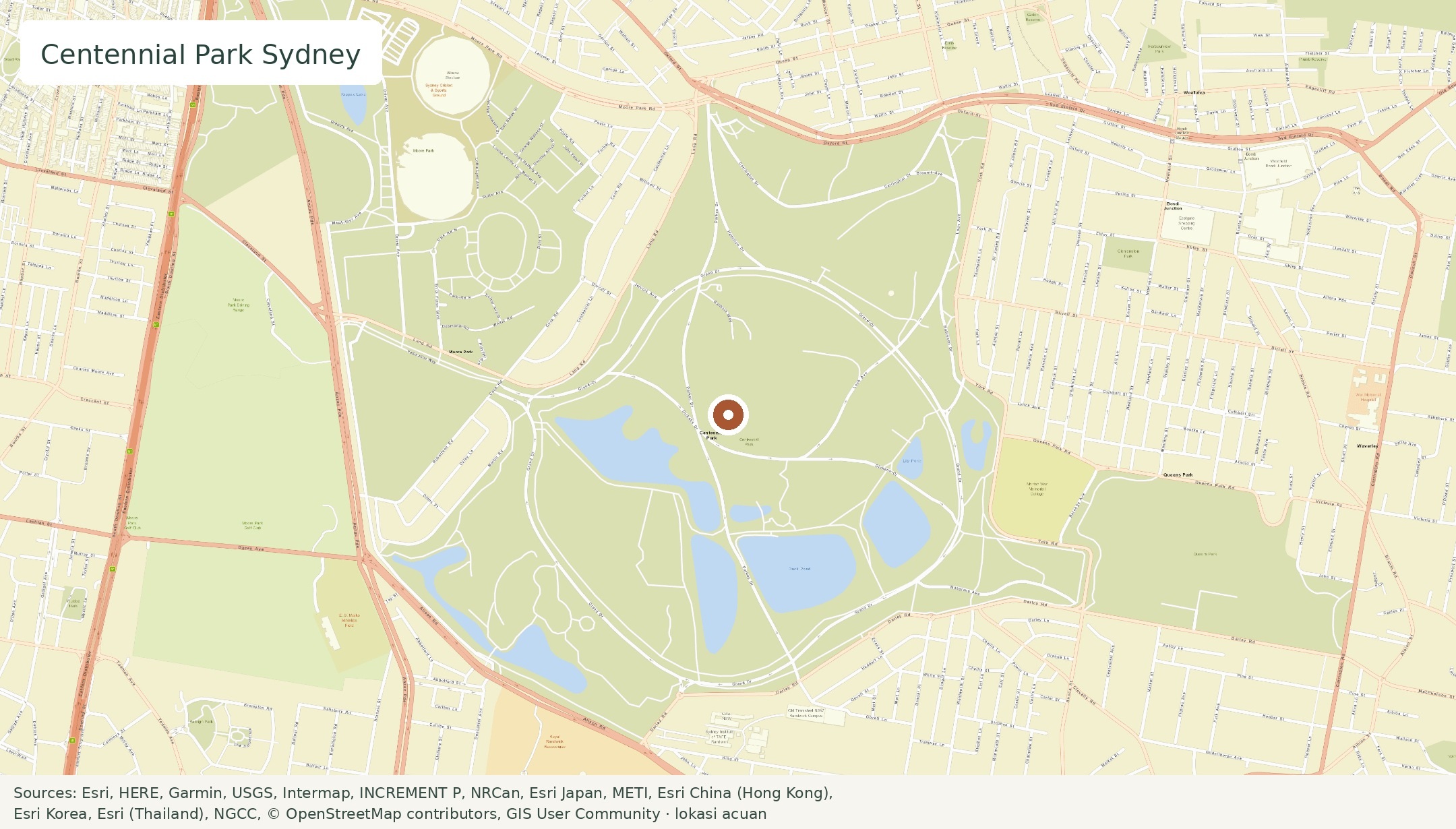 Peta Centennial Park, Sydney