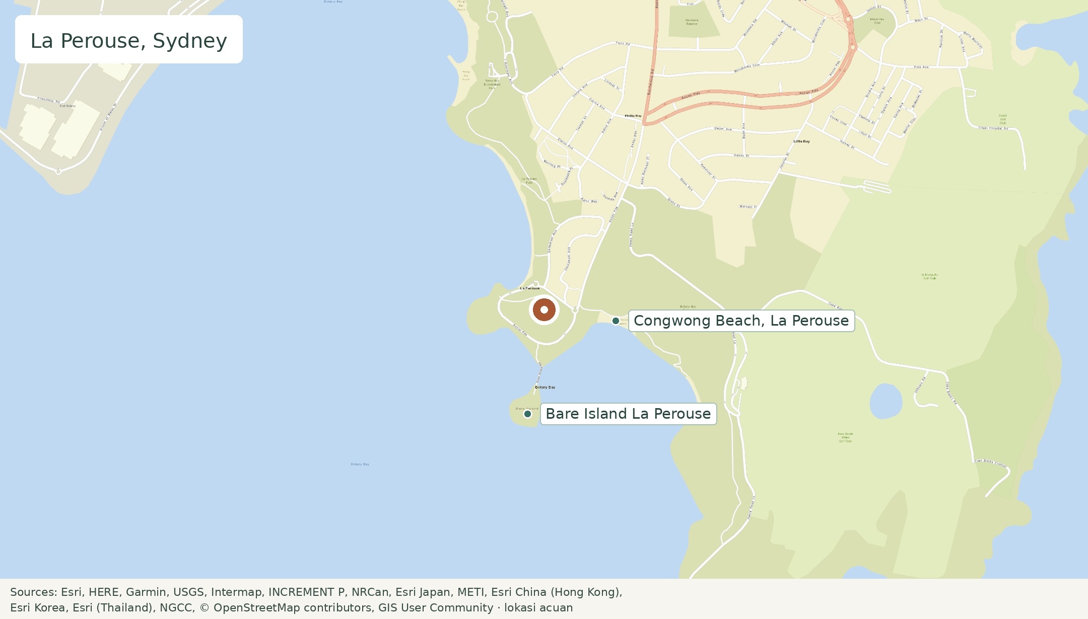 Peta La Perouse, Sydney