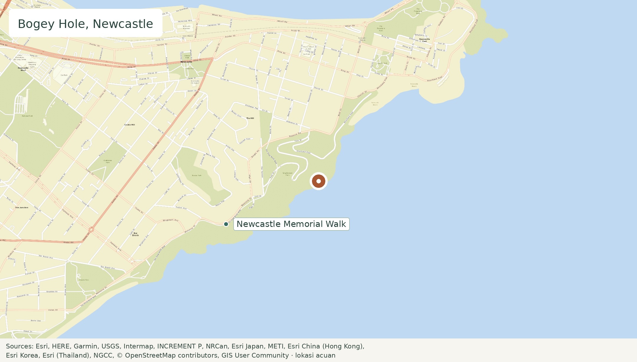 Peta Bogey Hole, Newcastle