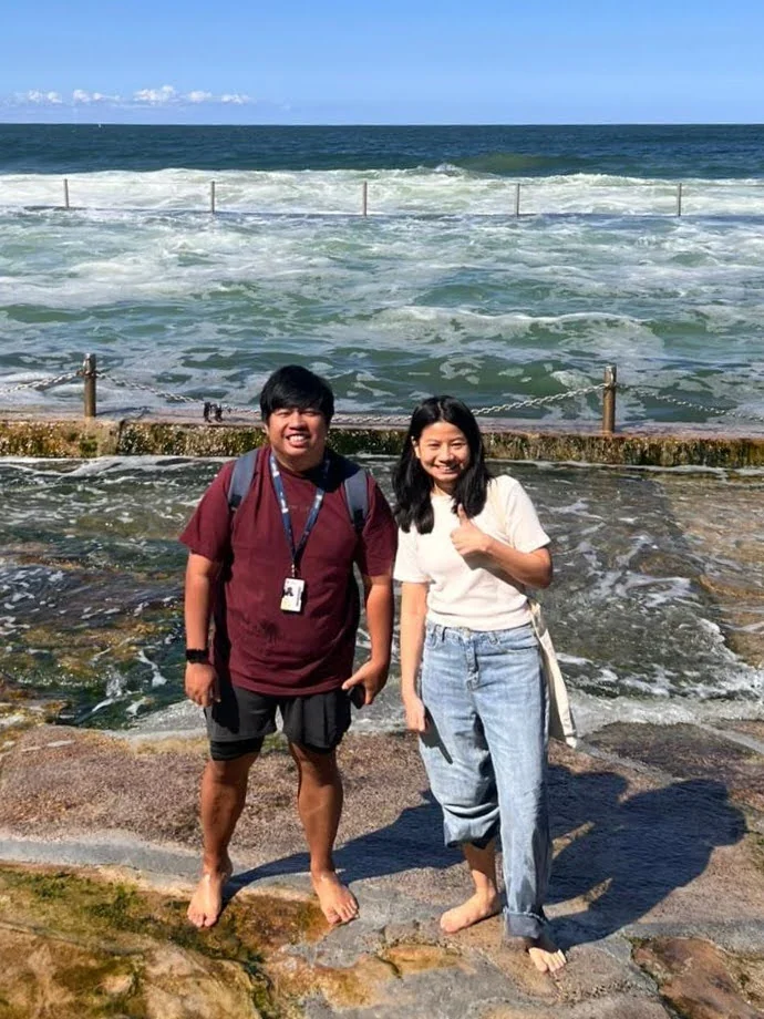 With Sabai at Cronulla