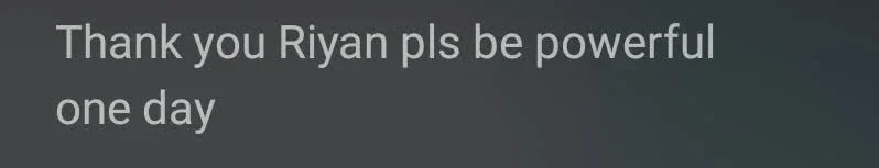 Sebuah pesan yang kuat