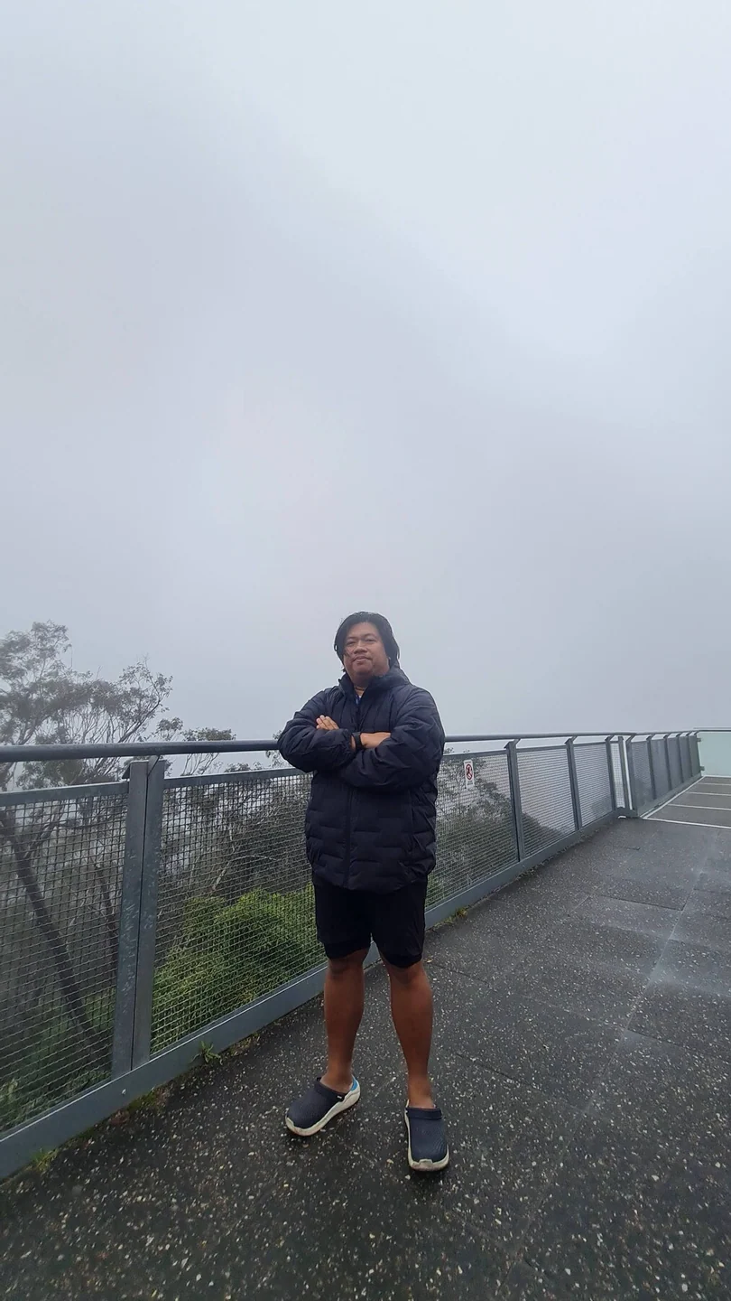 Blue Mountains sedang berkabut