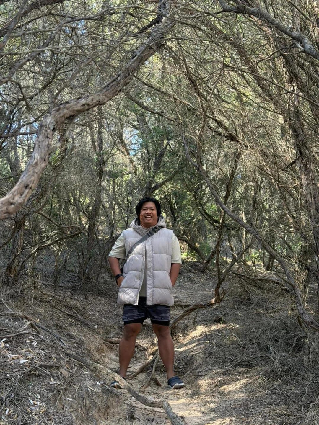 Menembus bush menuju Cape Banks