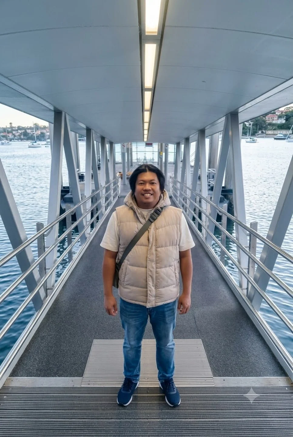 Sampai di Mosman Bay Wharf